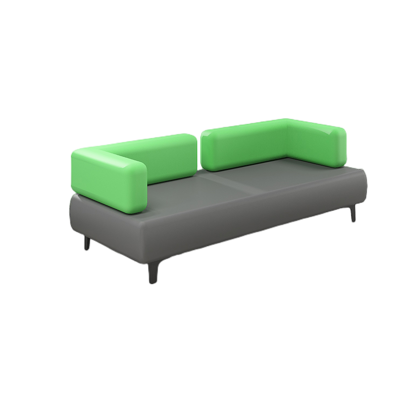 迅众 三人位1850*780*750mm办公沙发茶几组合等候区办公室休闲休息商务会客接待酒店前台大厅