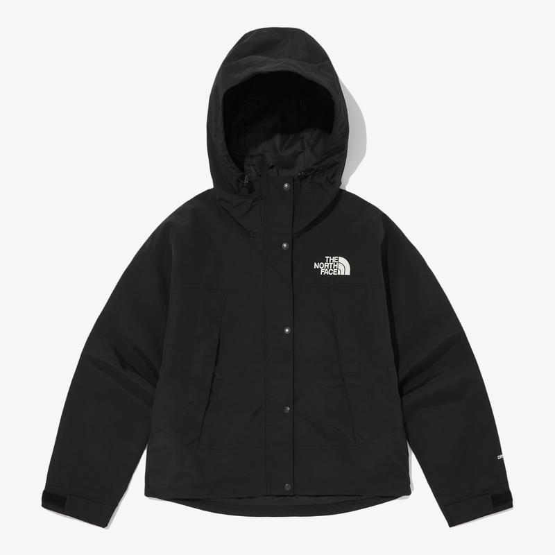The North Face女士冲锋衣外套防风耐磨登山徒步运动夹克户外连帽风衣MOUNTAIN BLACK 105XXL