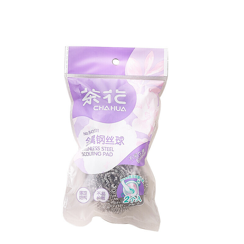 茶花 金属钢丝球洗碗刷清洁刷 金属钢丝球(3个装) B4301P