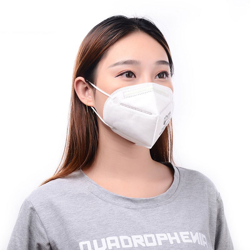 [苏宁自营]折叠工业防尘口罩 立体口罩 女男耳戴式打磨煤矿粉尘口罩 KN95防雾霾口罩1860 耳戴式白色10只装