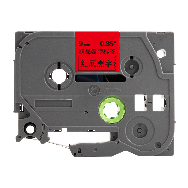 皇者.巴威 标签色带 兄弟 PT-E100B 9mm红底 个高清大图