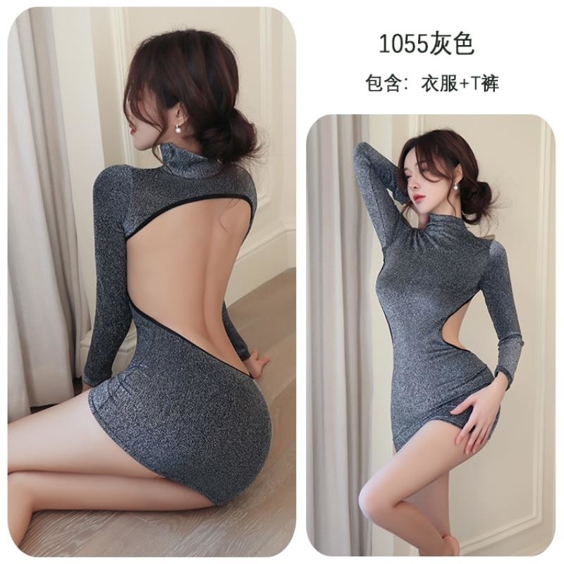 小胸床上睡衣激情秋冬免脱纯欲情趣内衣诱惑jk制服性感套装jgRt高清大图