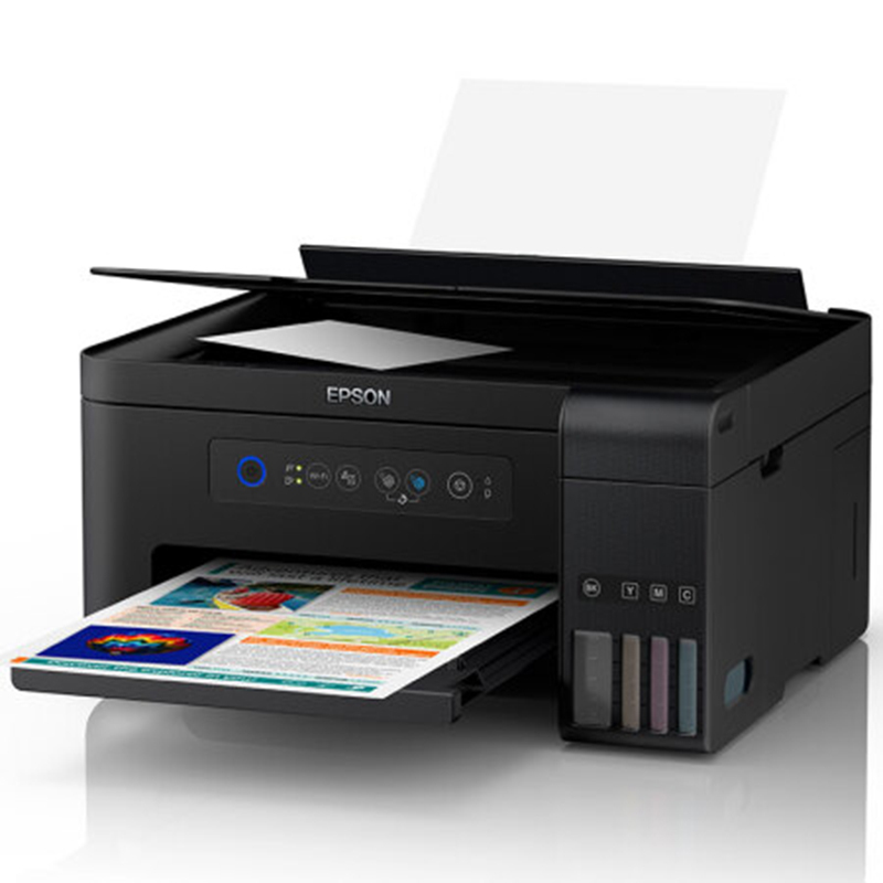 爱普生(EPSON)L4158/4156/4151/4153墨仓式智能无线照片打印机办公家用彩色喷墨一体机连供打印复印扫描替L485 L385 套一