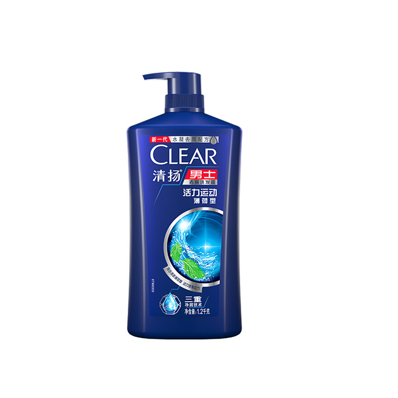 清扬(CLEAR) 男士去屑洗发水 活力运动型1.2kg