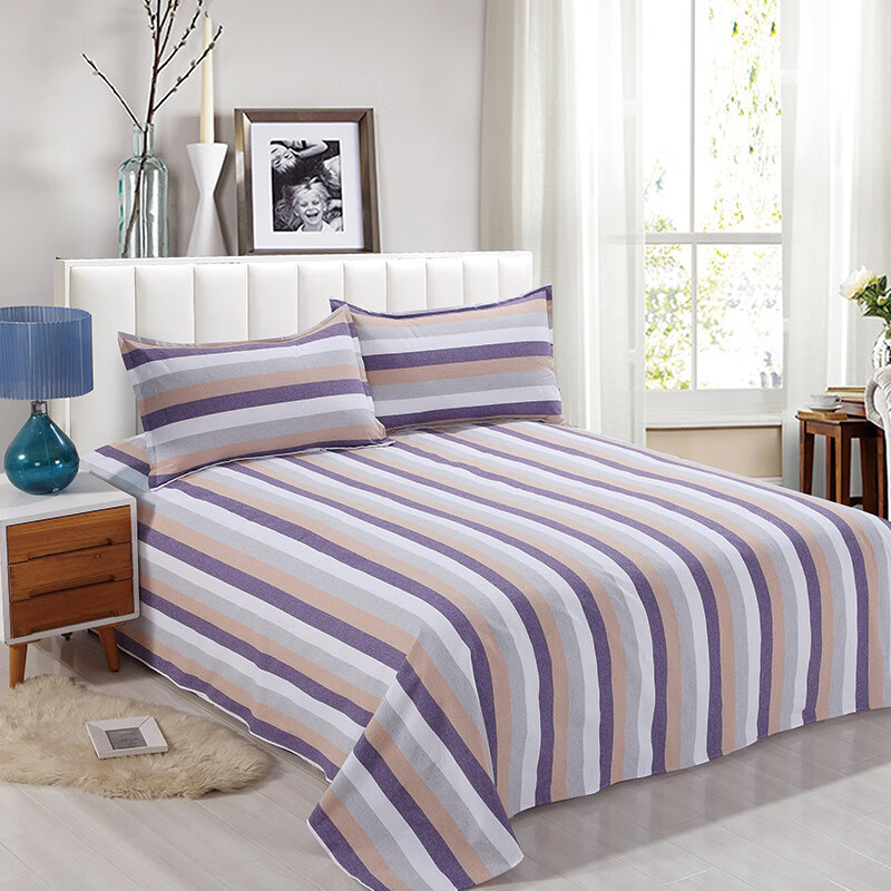 天琴床品三件套200*230cm柔软舒适特织色织TQ-S15(颜色随机)高清大图