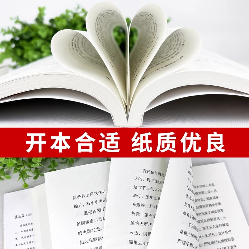 [全14册]沈从文作品集+鲁迅作品集 [正版]完整版无删减 全套4册沈从文的书全集边城湘行散记原著书从文自传长河七年级必高清大图