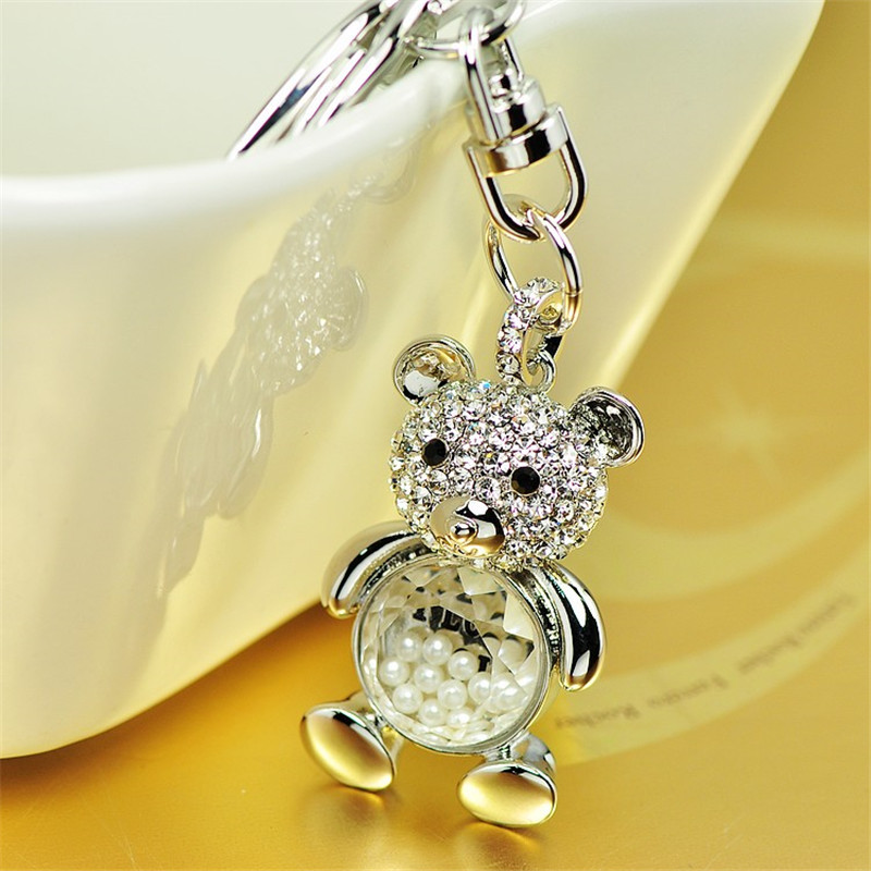 小熊钥匙坠男女款包包坠饰品送女朋友七夕情人节礼物