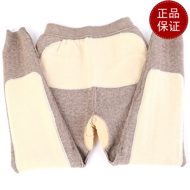 免费试穿 2024牧绒多斯保暖裤男士加厚品牌羊绒裤高腰护膝羊毛裤女打底裤线裤护膝打底裤春秋绒裤毛裤羊绒裤中老年人春秋装高清大图
