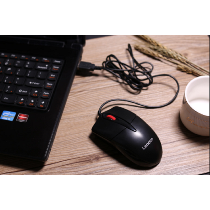 联想(Lenovo)办公鼠标大红点 M120Pro有线usb商务便携笔记本台式电脑一体机家用 人体工程学