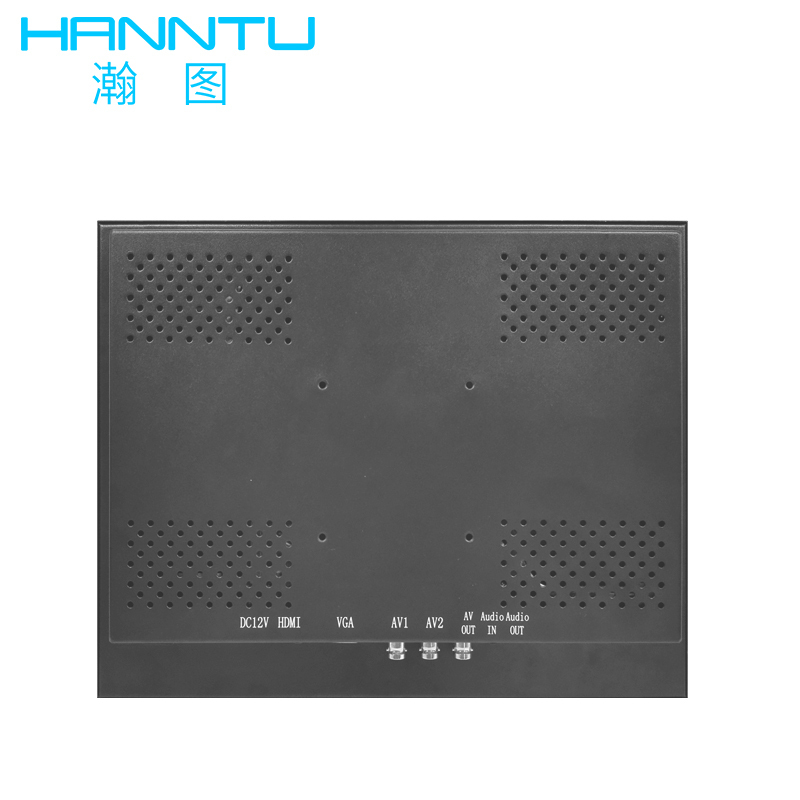HANNTU 17英寸液晶监视器 视频监控设备工业级监控显示器BNC/VGA/HDMI接口4:3