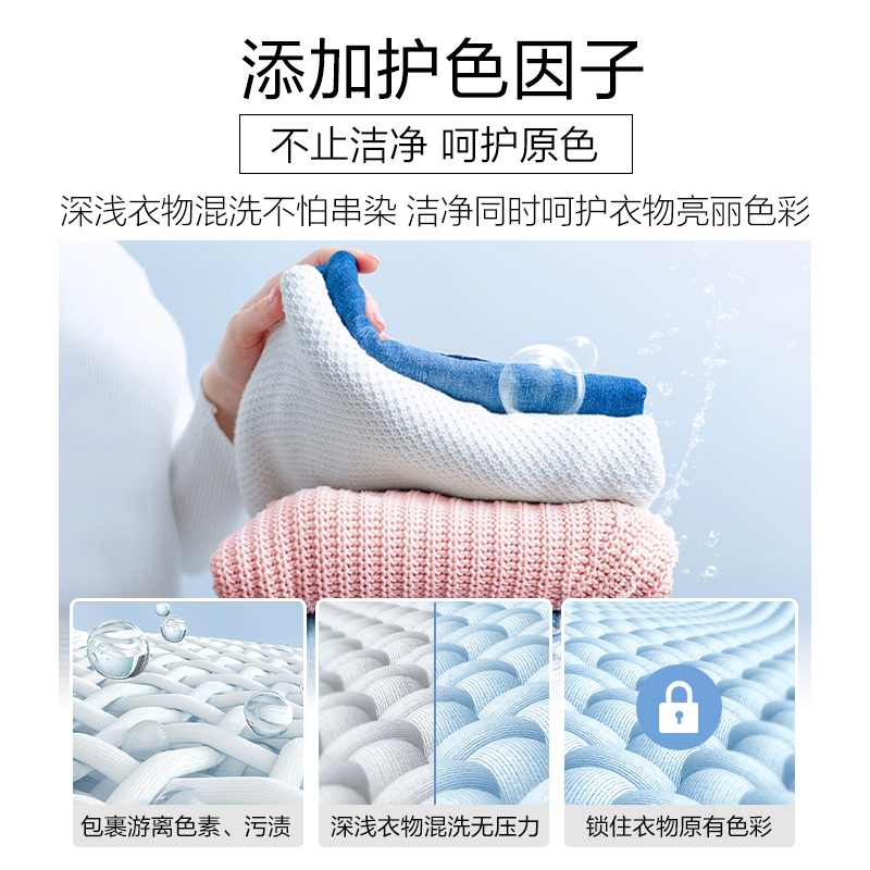 [补贴10%]洗衣凝珠清洁柔顺留香四合一浓缩速溶洗衣液深层洁净120g/袋/15颗高清大图