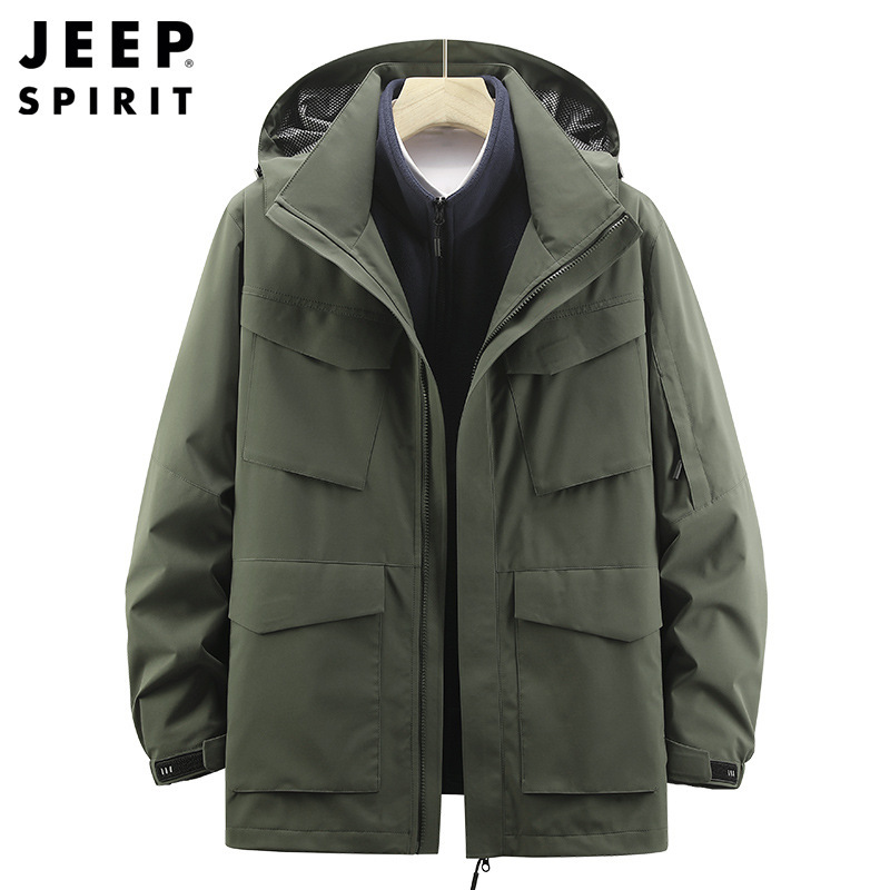 jeepspirit男士棉衣
