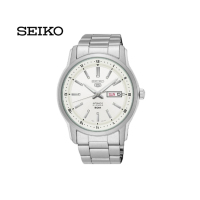 精工SEIKO5手表男士商务防水大气简洁腕表机械表男 SNKP09K1