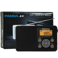 熊猫(PANDA) 6105 黑色 迷你便携式收音机 四六级英语听力收音机 学生英语考级FM调频