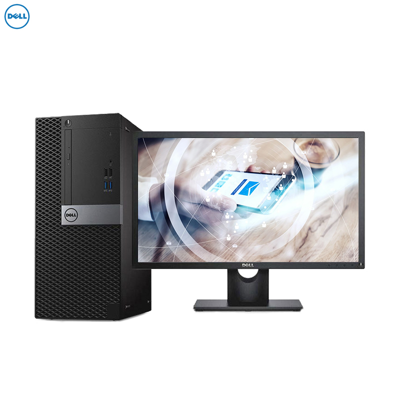 戴尔(DELL)商用Optiplex3050MT 台式电脑 21.5英寸屏（i5-7500 4G 1T 2G独显 刻录 W10H）商用办公 家用娱乐 性价比机 企业采购 学生用机高清大图