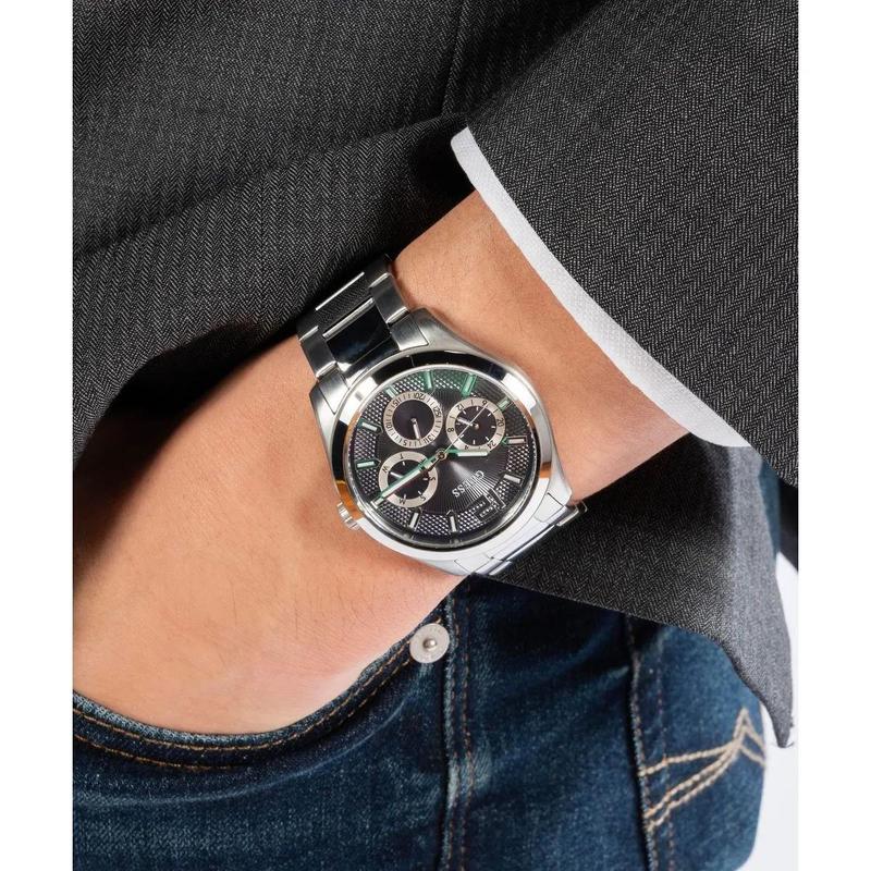 GUESS 名品石英手表男装银色经典商务休闲时尚防水腕表高清大图