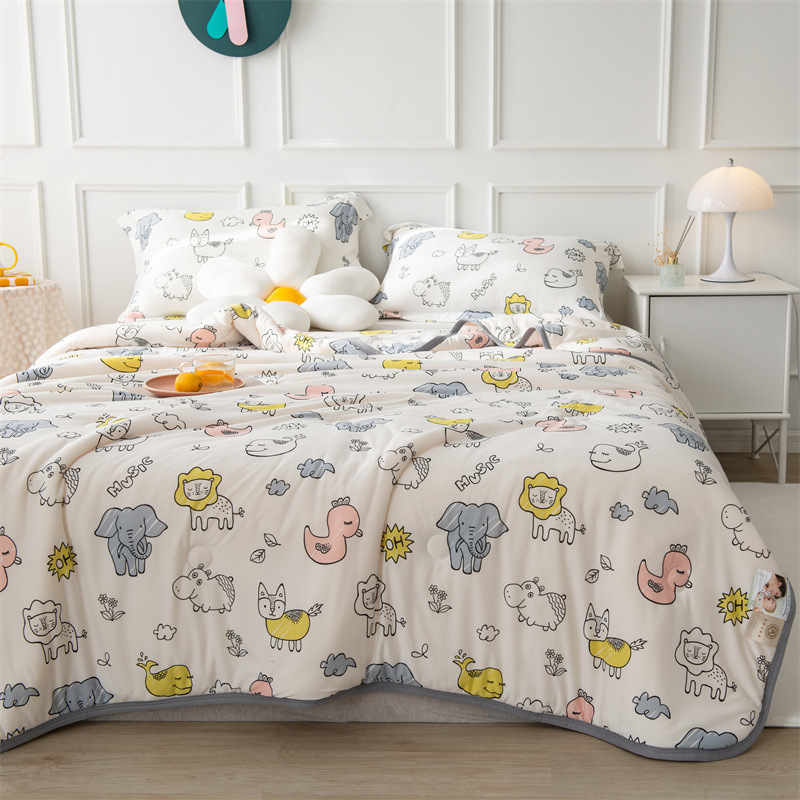 儿童夏被A类母婴级针织棉春秋被宝宝全棉大豆纤维空调被夏凉被子