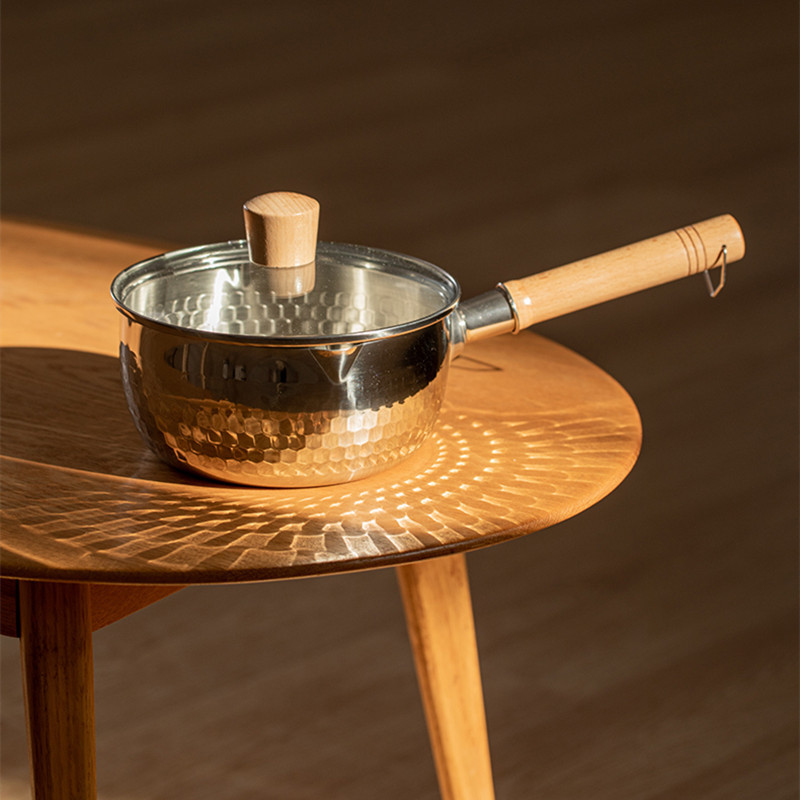 三禾(SANHO) 日式雪平锅汤锅不锈钢锅热牛奶锅泡面锅带盖子16cm TXPG01高清大图