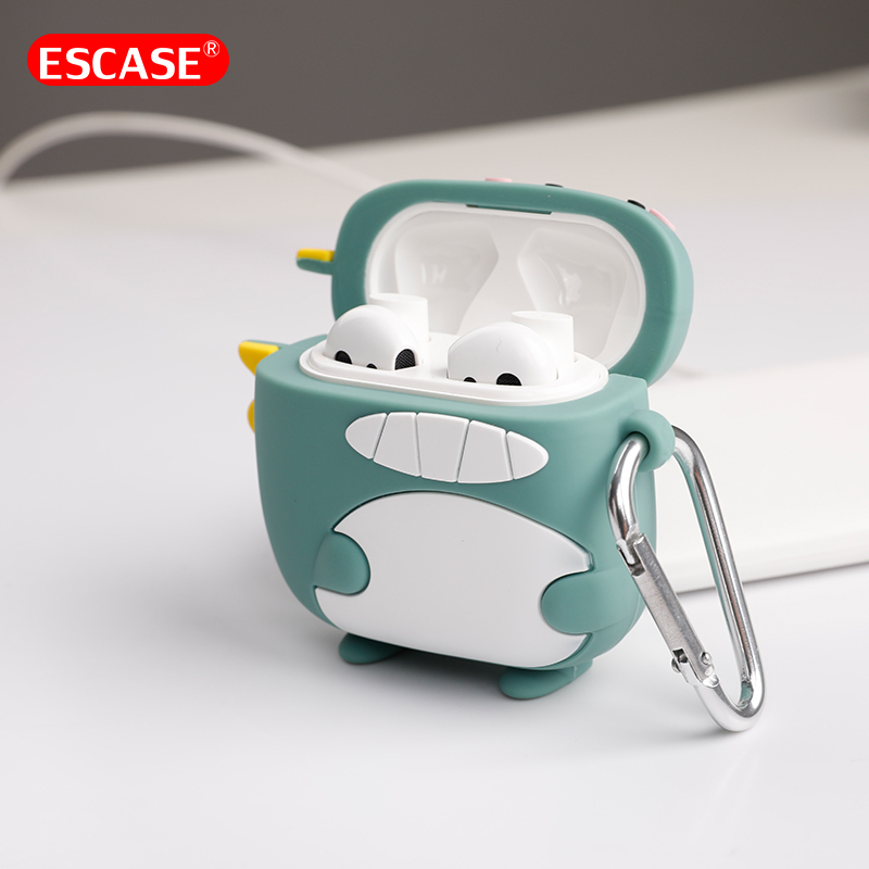 ESCASE 小米蓝牙耳机包Air2/2S保护套通用 无线耳机硅胶软壳全包防摔 个性潮可爱男女卡通 小恐龙