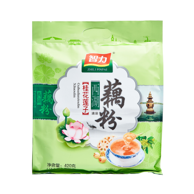智力桂花莲子藕粉420g杭州西湖特产无添加剂营养胃早餐小袋装高清大图