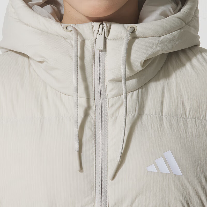 阿迪达斯 (adidas)羽绒服女装新款户外连帽日常简约运动休闲保暖短款外套KH3979 ZP高清大图