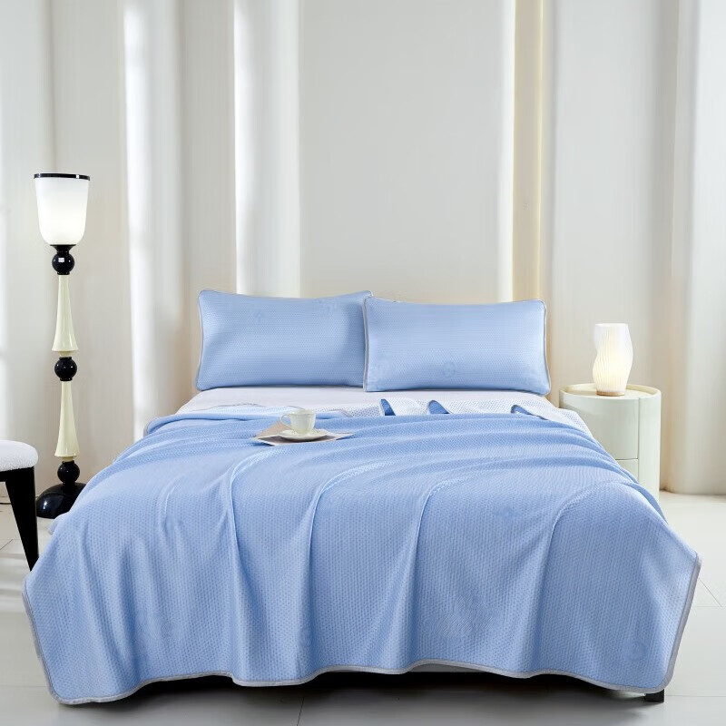 啄木鸟 凉豆豆夏凉被(天蓝色) 针织棉 150*200cm 家用办公室可多场景使用