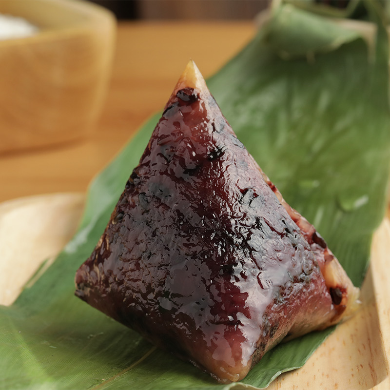 嘉华紫米紫薯粽子礼袋300g 嘉兴风味粽子3枚 传统小吃端午粽子
