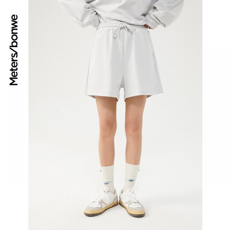 [1件5折价:59.5]美特斯邦威针织短裤女运动休闲新款夏季慵懒风舒适女五分裤