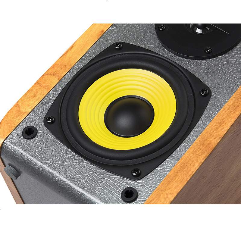 EDIFIER/漫步者 R1000TC北美版台式电脑音箱 2.0声道多媒体木质音响 棕色高清大图