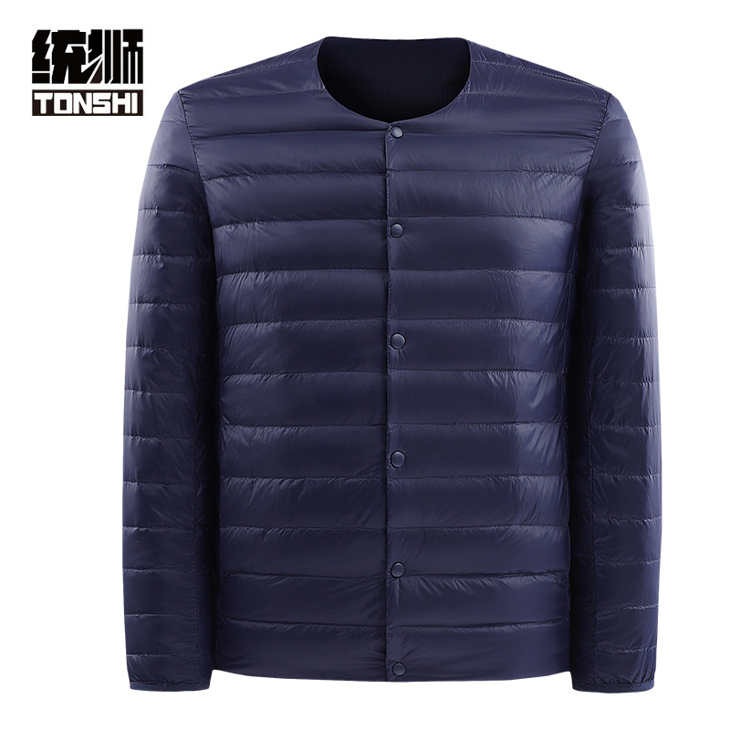 统狮羽绒服男外套 413-5 件 藏青色 XL