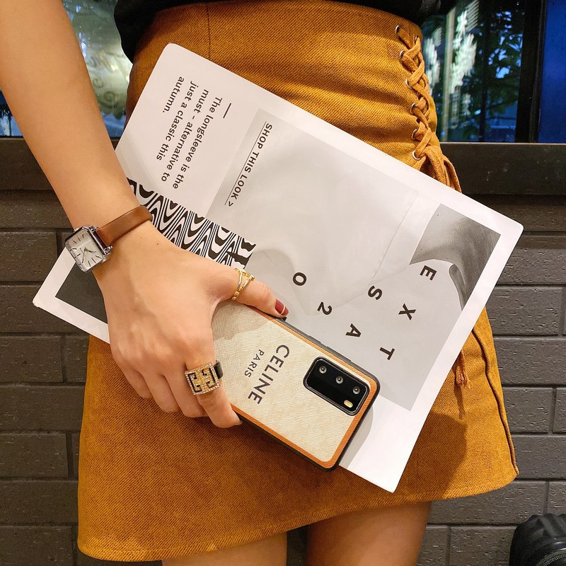 复古老花celine适用华为p30/p40pro皮壳mate30pro手机壳nova7赛琳