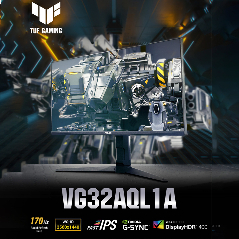 华硕游戏电竞显示器 TUF GAMING VG32AQL1A 31.5 英寸 170HZ IPS面板
