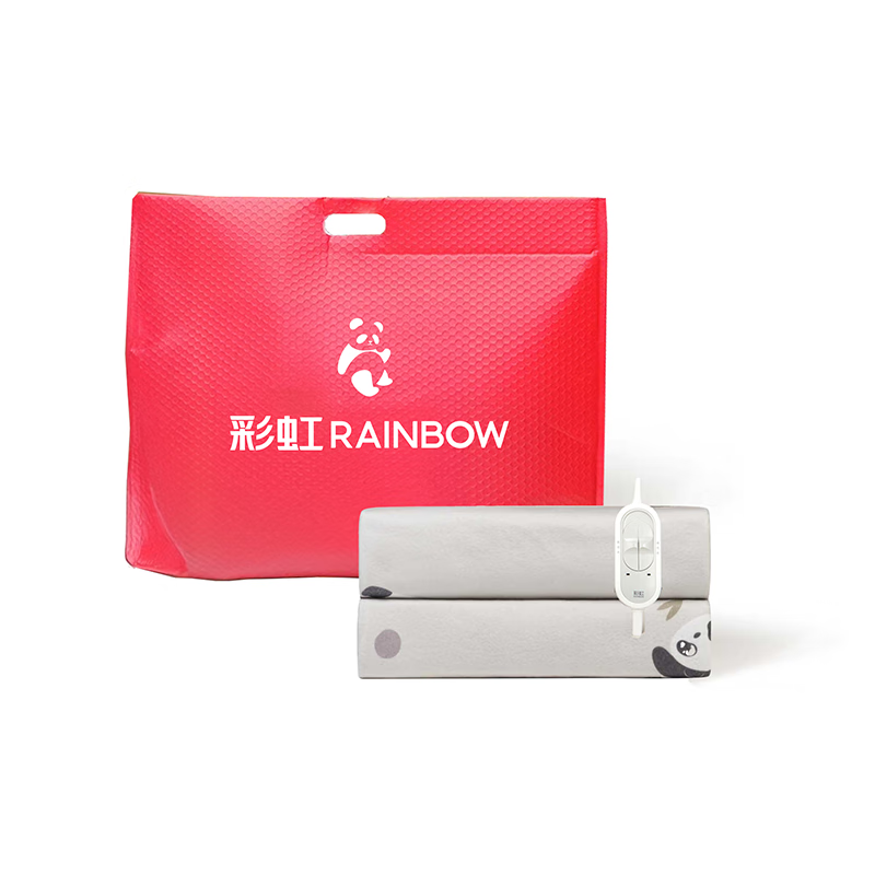 彩虹全线路安全保护双控双温电热毯(双人印花)HL1815