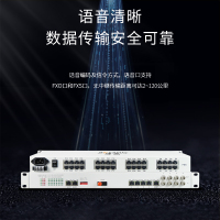 博扬 综合业务光端机 4路E1+30路电话+4路千兆隔离以太网 单纤40km 机架式 1对BY-30P4E1+4EGEV