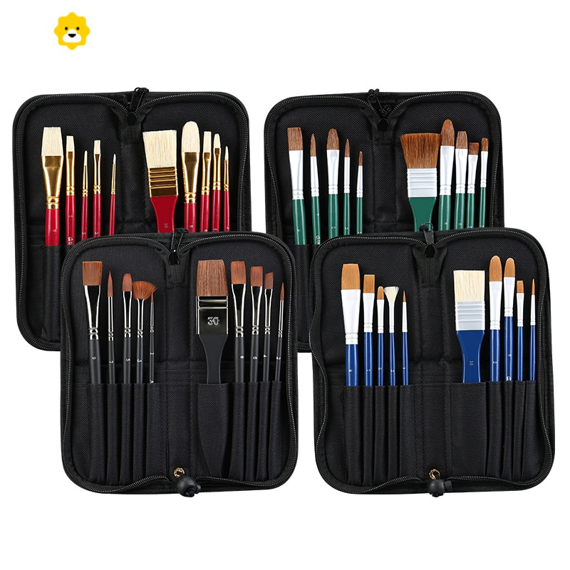 喻娄青竹黑水粉笔套装美术专用手绘丙烯颜料笔刷子全套初学者画画工具