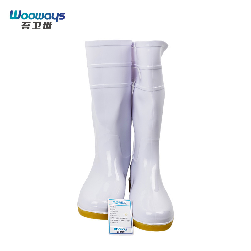 吾卫世 雨鞋 白色款 双高清大图