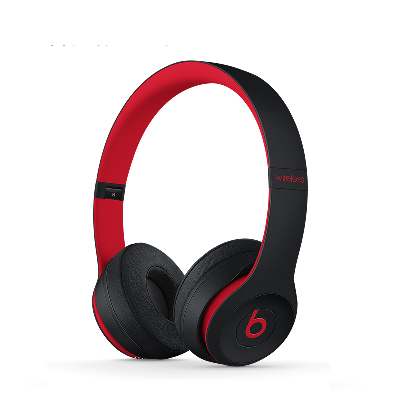 【潮流出街单品】Beats solo3 wireless头戴式无线蓝牙耳机音乐耳机 十周年纪念版桀骜黑红