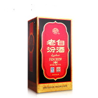 山西杏花村汾酒 53度十年老白汾酒 475ml 清香型白酒 单瓶