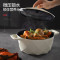 迈卡罗(MACAIIROOS)MC-T24T2珐琅锅铸铁锅 家用煲汤锅炖锅炖盅砂锅焖焗锅双耳炖煮锅