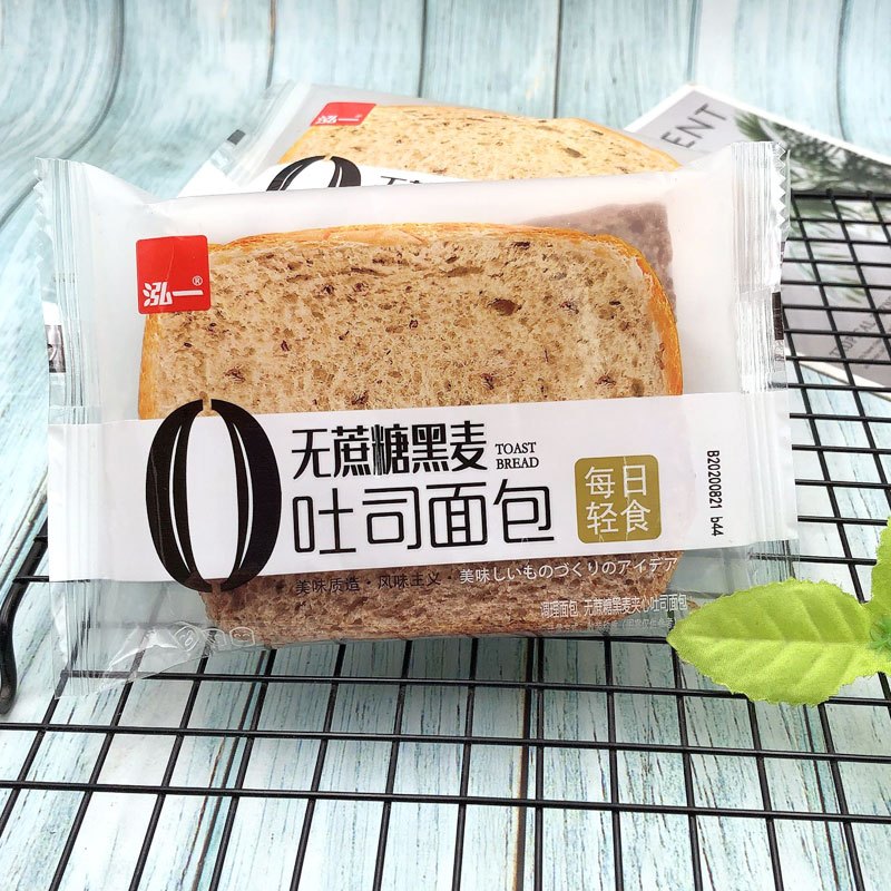 泓一无蔗糖黑麦夹心吐司面包整箱4斤