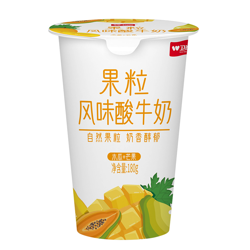 卫岗双果粒酸牛奶 (木瓜+芒果)180g