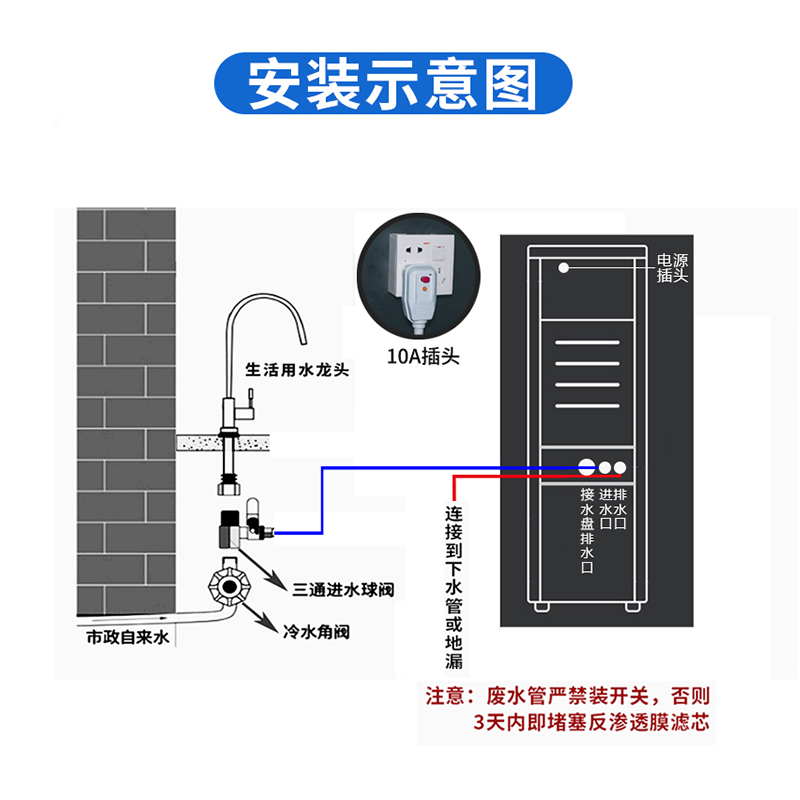 天纯100-300人商用净水器直饮机大型大流量净化加热一体机反渗透饮水机工厂公司办公室学校医院纯水设备