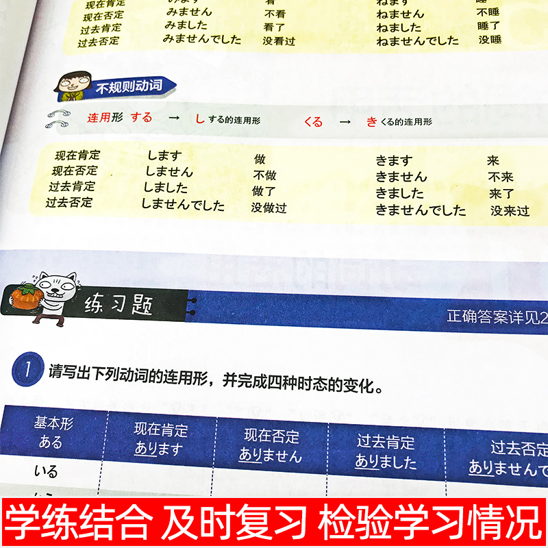 [正版]别笑我是日语语法书日语书籍入门零基础自学新编日语语法教程新标准日本语初级同步练习册日语分类语法讲解大家的日语*考高清大图
