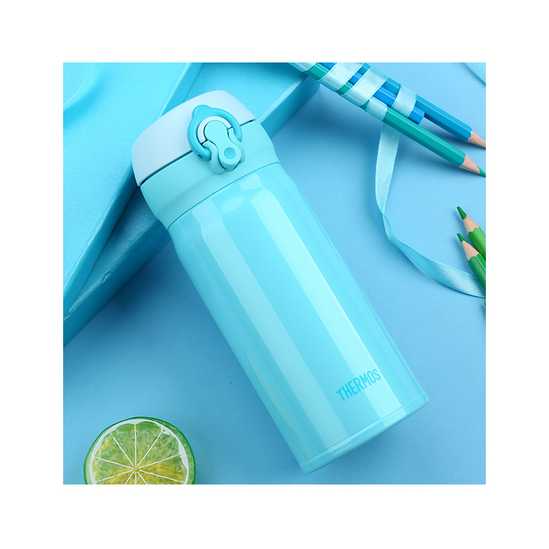 [碧海白云]THERMOS膳魔師 保温杯 真空 不锈钢 JNL-352-SKY 天蓝色 350ml 304不锈钢保温杯