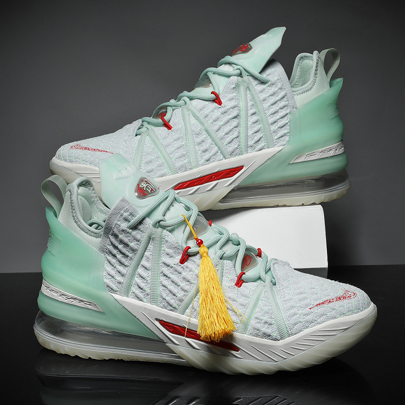 詹姆斯18冰蓝洛杉矶全明星玩转未来紫金重器篮球鞋气垫16耐磨欧文7