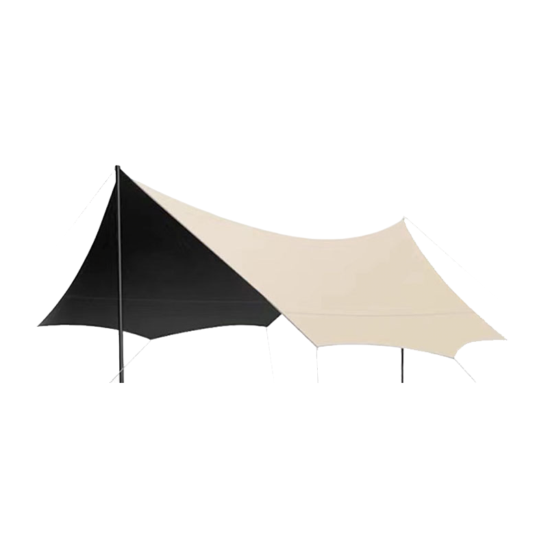 劲脉 露营黑胶天幕 500*300*220CM 顶高清大图