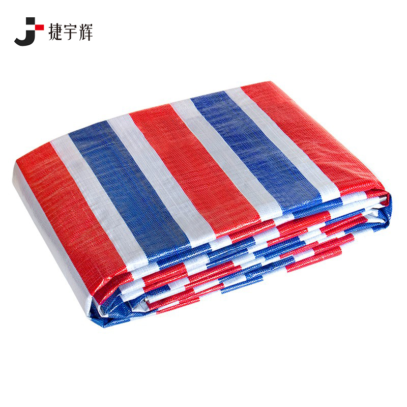 捷宇辉彩条布80克双膜双膜防水彩条布3*10m/张高清大图