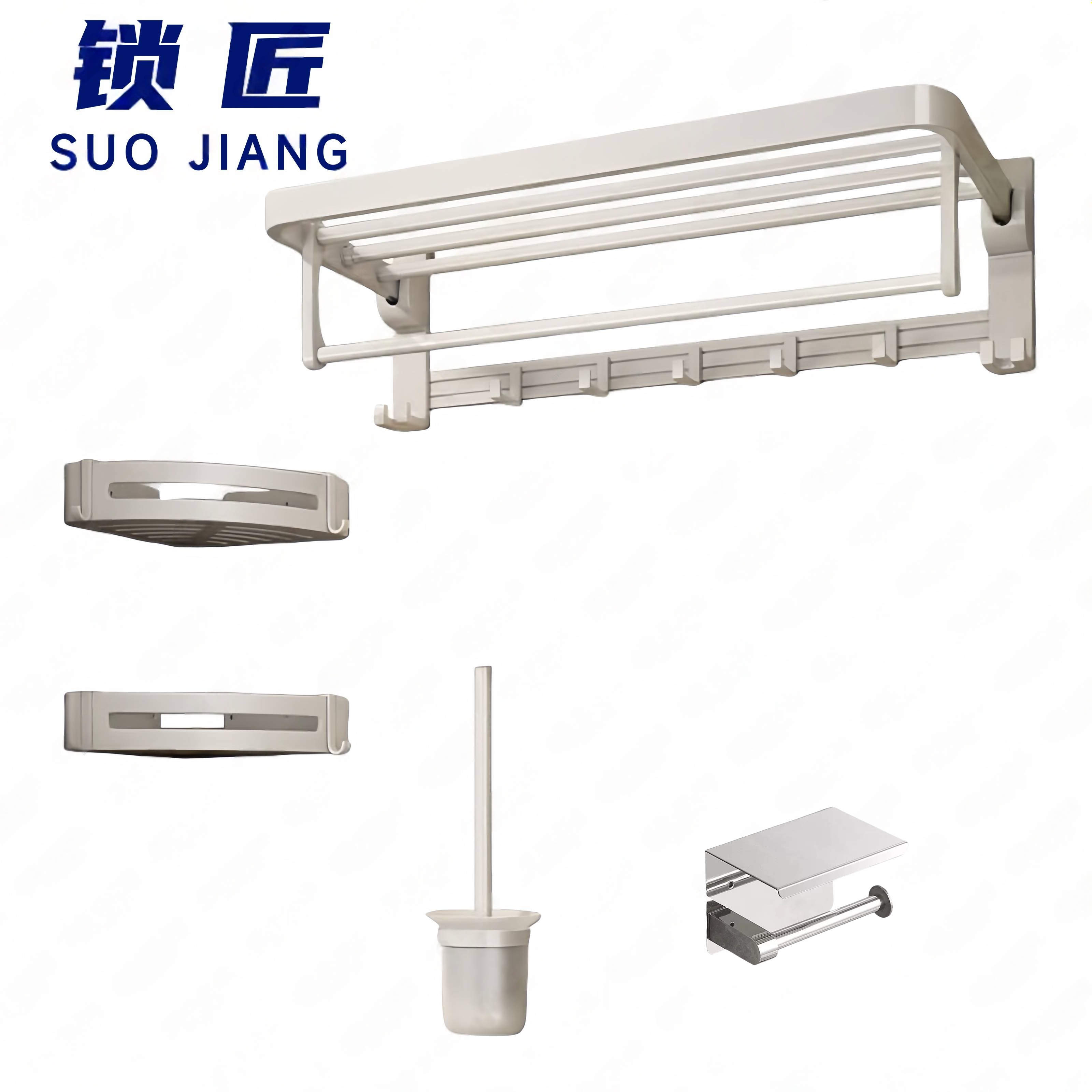 锁匠 毛巾架组合50cm套高清大图