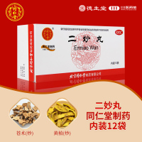 同仁堂 二妙丸 6g*12袋/盒 燥湿清热用于湿热下注白带