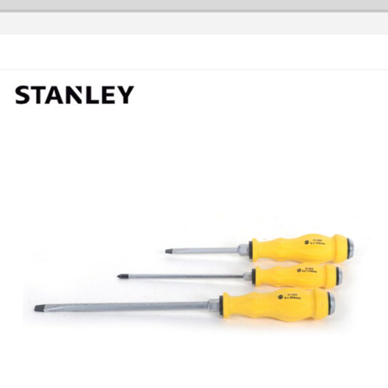 史丹利(Stanley) 十字加力通体螺丝批61-879-23 螺丝刀起子改锥 #1x150mm